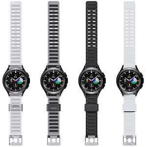 Huanlong สายนาฬิกาข้อมือซิลิโคนสำหรับ Samsung Galaxy Watch 4 44mm 40mm 4สายรัดข้อมืออัจฉริยะ46mm 42mm - Product Image 2
