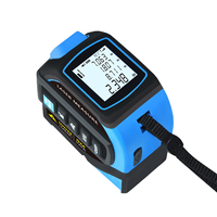 Mètre laser numérique 4-en-1 328 pieds/100 m avec angle de visée 16 pieds/5 m, Bluetooth et écran LCD pour bricolage et menuisier