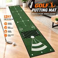 Tapis de putting personnalisé avec logo d'usine pour la promotion de marques de golf, cadeau de club et utilisation en marketing événementiel