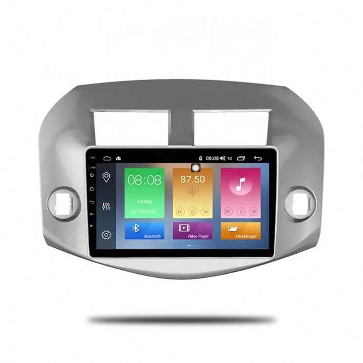 IOKONE-navegador GPS con pantalla de 10,1 pulgadas para Toyota, autorradio con Android 12, doble Din, para coche Toyota RAV4 2007 2008 2009 2010 2011