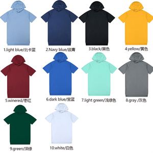 Sudadera con Capucha de Manga Corta para Hombre con Logotipo Personalizado, Camiseta Deportiva con Capucha de Alta Calidad para Gimnasio, Secado Rápido, OEM, Camisetas Deportivas para Hombre - Product Image 3