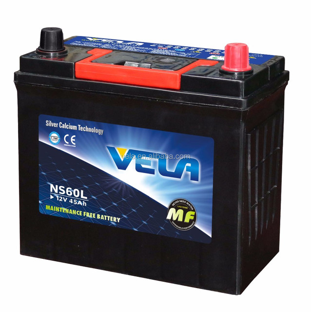 NS60 46B24L Car Battery 12V 45Ah 55B24 Maintenance Free JIS Auto Batteries for Toyota Honda Nissan