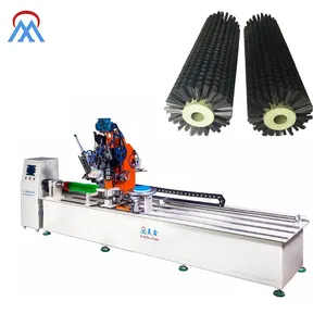 מייקסין אוטומטית cnc 5 צירים 2 קידוחים ו-1 מכונת ייצור מברשת רולר מכונה להכנת מברשות עיסוי גוף בקר חווה