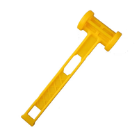 Marteau en plastique jaune ultra portatif d'accessoires de camping de Pe solide