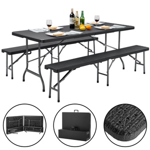 Juego de mesa y banco de cerveza con efecto madera, color negro, <span class=keywords><strong>2022</strong></span> - Product Image 6