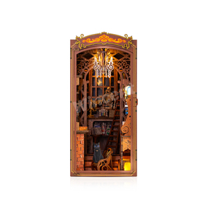 Soporte para Libros DIY Hecho a Mano, <span class=keywords><strong>Rompecabezas</strong></span> 3D de Madera, Creativo Soporte Mágico para Libros de Madera Natural, Modelo de <span class=keywords><strong>Rompecabezas</strong></span> Ensamblado - Product Image 3