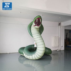 Décoration de scène personnalisée avec serpent gonflable <span class=keywords><strong>géant</strong></span> vert Cobra - Product Image 5