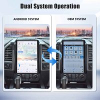 Qualcomm 128GB Android 13 GPS Navigasi Stereo Mobil Multimedia Pemutar Video Radio Mobil untuk Ford F150 2015-2021 Wireless Carplay