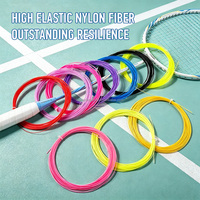 Cordage de badminton haute élasticité en fil fin, durable, 0,72 mm, pour raquette de badminton, accessoires d'entraînement sportif