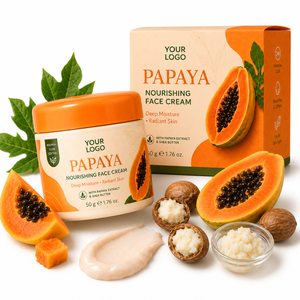 Crema Facial Nutritiva con Extracto de Papaya y Vitamina C, Cuidado Facial Botánico Natural, Hidratante para Piel Seca, Suaviza, Alisa y Restaura el Brillo Natural - Product Image 1