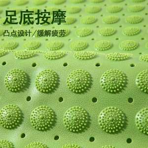 แผ่นรองอาบน้ำแบบมีลายจุด รูปทรงสี่เหลี่ยมผืนผ้า ผลิตจาก PVC กันลื่น สำหรับห้องอาบน้ำ แผ่นรองนวดเท้า - Product Image 3