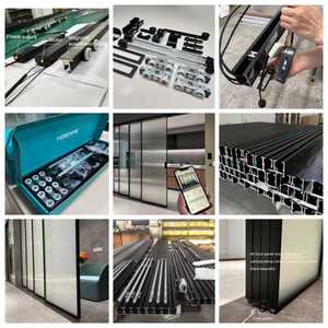 Cửa trượt kính tiêu chuẩn Châu Âu, cửa trượt kính tự động hiện đại, hệ thống cửa trượt kính cực hẹp nội thất - Product Image 3