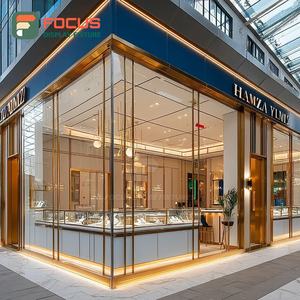 Exhibidor de Joyería Minimalista para Interiores de Tiendas, Mostrador de Exhibición con Marco Metálico para Tiendas de Marca - Product Image 5