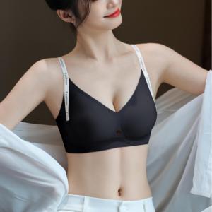 Sujetador Cómodo, Transpirable y Sensual con Diseño de Corazón, Copa 3/4, Push-Up, Sin Costuras, Sin Varillas, Tirantes Ajustables, Tejido - Product Image 5