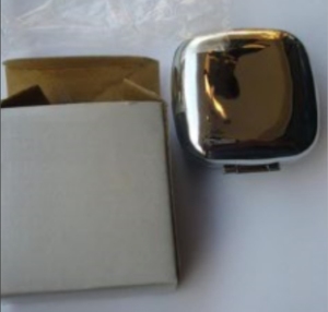 Có thể gập lại thiếc fp-hộp khá du lịch kẽm hợp kim kim loại đồng hồ báo thức - Product Image 4