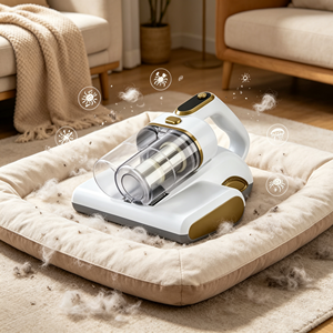 450W Strong Suction Front Lighting <b>Portable</b> Design Dust Mite Mattress <b>Vacuum</b> Cleaner for Fabric Bedding Handheld Uv Dust Mite Va - Product Image 1
