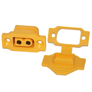 Connecteur XT60 Amass XT60E-F XT60E-M avec boîtier de protection, fixation sur panneau XT60 avec vis pour batterie RC, drone Lipo - Product Image 1