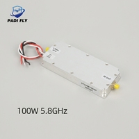Módulo Amplificador de RF GaN de Alto Rendimiento de 100W y 5.8GHz Personalizable, para Mejora de Señal de UAV de Larga Distancia, Rango de 10-1000m