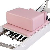 Set Completo de Pilates Reformer con Asas Ergonómicas y Barra de Pies Ajustable para Personalización, Alivio del Dolor de Espalda, Color Personalizado