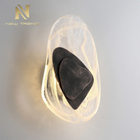 Lampe murale en verre LED de style minimaliste pour la décoration résidentielle, la maison, la villa, le salon, la chambre à coucher, le chevet