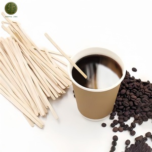 Palitos Agitadores de Café de Bambú Desechables Envueltos Individualmente, Forma Cuadrada Clásica, Portátiles para Uso en el Hogar, Cocina, Cafetería y Bebidas - Product Image 4