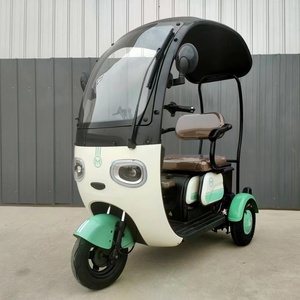 Nuevo Triciclo Eléctrico para Adultos con Techo, Bicicleta Eléctrica de 3 Ruedas, Mini Triciclo Eléctrico de Pasajeros en Venta - Product Image 2