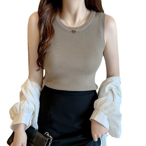 <span class=keywords><strong>Top</strong></span> informal <span class=keywords><strong>blanco</strong></span> con tirantes para <span class=keywords><strong>mujer</strong></span>, traje interior <span class=keywords><strong>de</strong></span> Otoño/Invierno, ropa exterior <span class=keywords><strong>de</strong></span> verano, <span class=keywords><strong>Top</strong></span> <span class=keywords><strong>de</strong></span> punto sin mangas <span class=keywords><strong>de</strong></span> longitud corta - Product Image 5