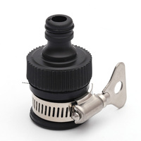 Adaptateur de robinet universel extérieur en plastique, fer et TPR, réglable pour tuyau, raccord rapide pour tuyau d'arrosage de jardin