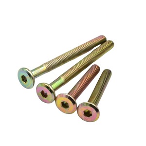 Vis à tête plate chanfreinée à six pans creux Jiu Fei Wu Jin M6 M8 en acier au carbone classe 8.8 pour meubles en bois - Product Image 3