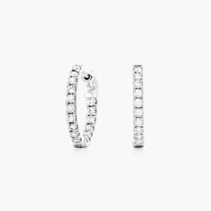 Elegantes Pendientes de Aro de Plata de Ley 925 Chapados en Oro con Moissanita, Joyería Fina de Moda Premium Brillante, Colección Elegante para Mujer - Product Image 6