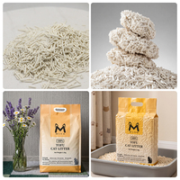 Litière pour chat en tofu, désodorisante, antibactérienne, à agglomération instantanée, non collante, à base de plantes