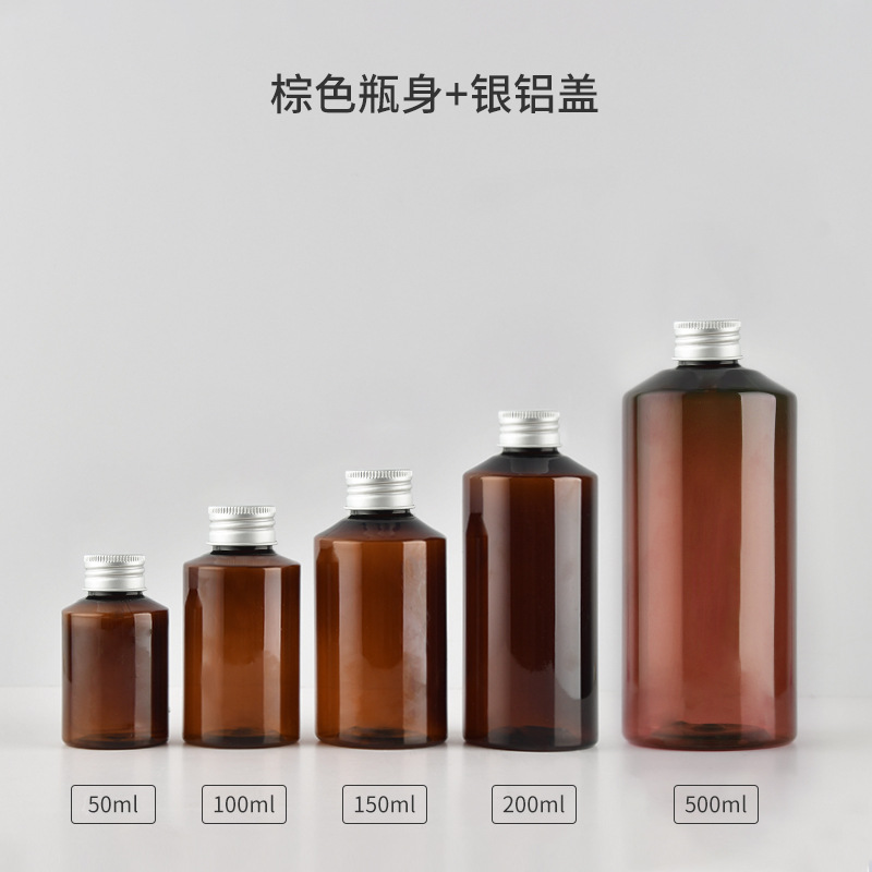 ฝาอลูมิเนียมสีน้ำตาล+สีเงิน