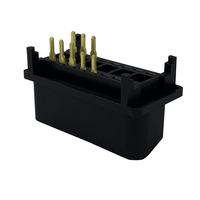 Lecteur de code d'usine de connecteur de prise OBD2 OBDII OBD 12V 24V noir personnalisé