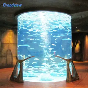 Factory direct sale indoor decorative giant plexiglass fish tank