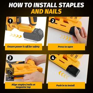 <span class=keywords><strong>Cloueur</strong></span> sans fil compatible avec batterie 20V Max, agrafeuse-<span class=keywords><strong>cloueur</strong></span> 2 en 1, 2000 clous, métal/plastique, <span class=keywords><strong>menuiserie</strong></span>, tapisserie (sans - Product Image 5