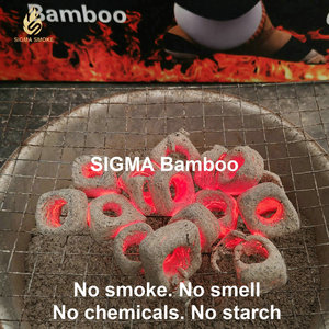 Charbon à chicha Panda en sciure de bambou 100% pur, cendres blanches, sans produits chimiques, vente en gros, directement de l'usine Sigma - Product Image 2