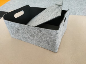 Cajas de almacenamiento de punto de fábrica, Cubo de almacenamiento plegable con moldura integrada, organizador de contenedores - Product Image 5