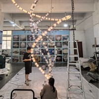 Fabricant de lustres sur mesure pour hôtels, villas, bâtiments en duplex, luminaires de salon, lustres principaux pour halls creux, sur mesure