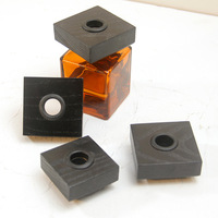 Tapas de perfume de madera ecológicas para aromaterapia, diseño sin fuego, tapa de rosca de aluminio con recubrimiento UV, capacidad de 15 ml, botellas de la marca HUIXIN