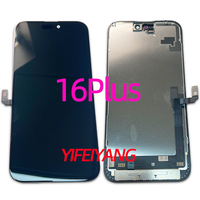 100% remplacement d'écran en verre OLED d'origine pour Apple pour iPhone 16 Pro Max 16 Plus 16 Pro prend en charge le taux de rafraîchissement de 120HZ