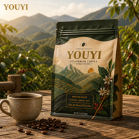 Sachets de café personnalisés imprimés, sachets à fermeture éclair, conception et impression sur mesure, emballage de café pour la vente au détail pour grains de café