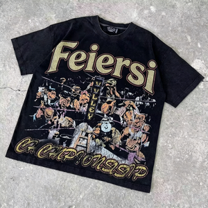Camiseta de Manga Corta Casual de Verano para Hombre, Corte Regular, 100% Algodón, con Estampado Digital Personalizado, RoughPlay Madness - Product Image 6