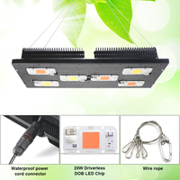 Lampe horticole de croissance Led Portable en aluminium, puce COB 300W, spectre complet