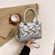 PU Handbag for Women, New Fashion, <b>Quilted</b> Small Square Bag, High-Value <b>Single</b> Shoulder Crossbody Bag, Popular - Product Image 2