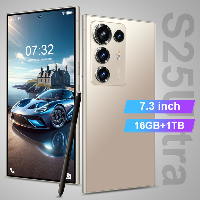 S25 Ultra High-Performance Gaming Phone with 6800mAh Battery 5Gsmartphone Display Android14 Mobile Phones Dual SIM 108MP Camera