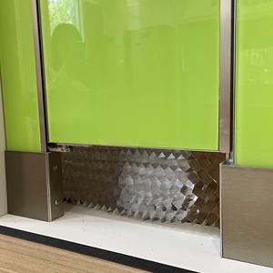 Bảng tổ ong nhôm cho Vách ngăn phòng tắm văn phòng 1220*2440mm với bề mặt trang trí bằng gỗ và kết cấu hoàn thiện - Product Image 6