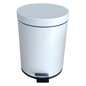 Poubelle de salle de bain (5Lt) Blanche 84210 - Product Image 1