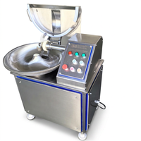 Petite machine à couper la viande commerciale 20L en acier inoxydable à vitesse variable pour le traitement des légumes, des saucisses et des boulettes de viande