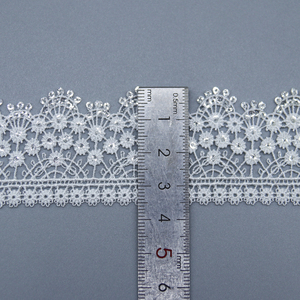 Hot bán tùy chỉnh ren cao cấp 100% polyester <span class=keywords><strong>sequin</strong></span> nước hòa tan ren <span class=keywords><strong>TRIM</strong></span> cho quần áo - Product Image 6