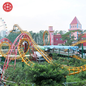 Montaña Rusa <span class=keywords><strong>de</strong></span> <span class=keywords><strong>Parque</strong></span> <span class=keywords><strong>de</strong></span> <span class=keywords><strong>Atracciones</strong></span>, Fabricada en China, con Rieles y Estructura Circular Realista - Product Image 3